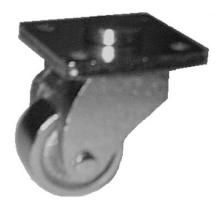 Product image 1 of the product “Piano castor  with plate, brass plated ”