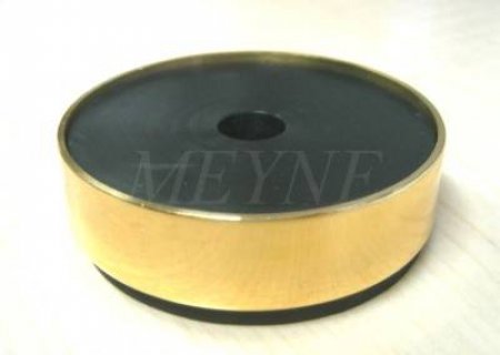 Product image 1 of the product “Piano brass castor cup  57 mm Ø with rubber ”