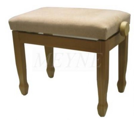Product image 1 of the product “Pianobench wood satin with velour beige (oak white) ”