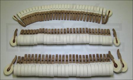 Product image 1 of the product “Grand piano hammerheads STEINWAY mod S + M + O bored mahagany ”