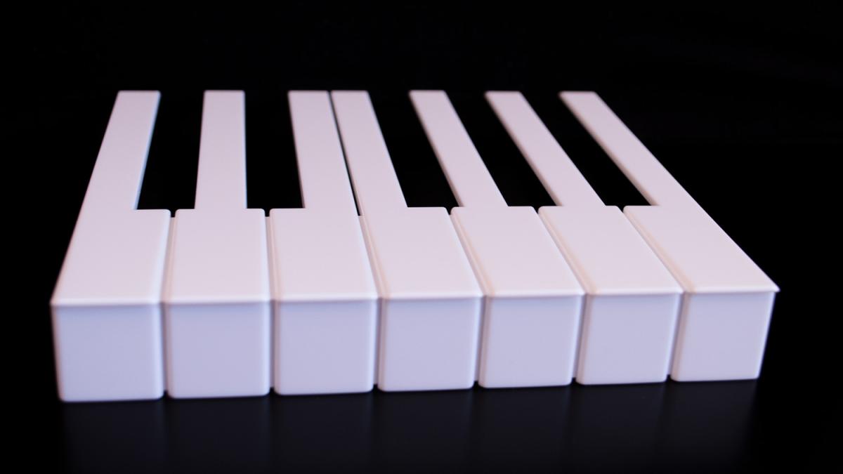 Product image 1 of the product “Key top in octavo plates white ”