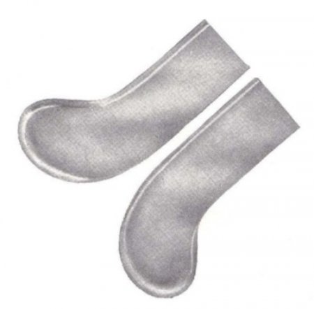 Product image 1 of the product “Pedal caps 120 mm right solid brass pol ”