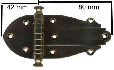 Product image 1 of the product “Grand piano hinges; 3 parts ”