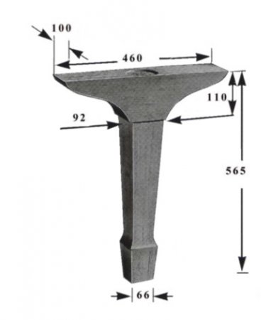 Product image 1 of the product “Grand piano legs large ”
