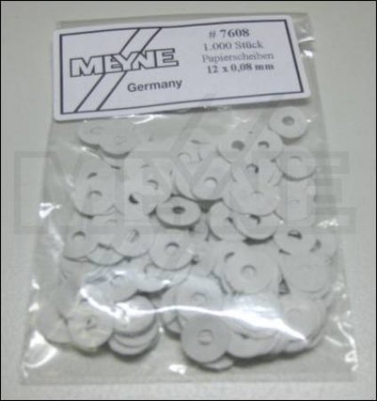 Product image 1 of the product “ Balance rail washers paper 12 x 0,08 mm 1000 pcs ”