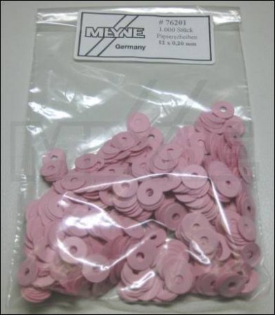 Product image 1 of the product “Balance rail washers paper 12 x 0,20 mm 1000 pcs ”