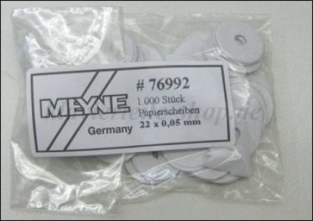 Product image 1 of the product “Front rail washers paper 22 x 0.05mm 1.000pieces ”