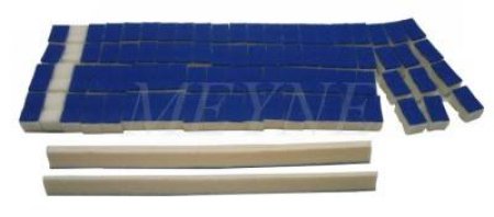 Product image 1 of the product “Piano- upright damper felt treble with blue underfelt ”