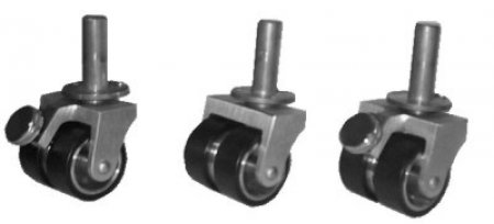Product image of the product “Grand double castors with rubber 57 mm Ø  ”