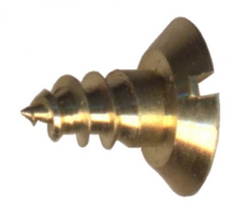 Product image of the product “Screws for top hinges 3,5 x 10mm, head 10 mm Ø , brass ”