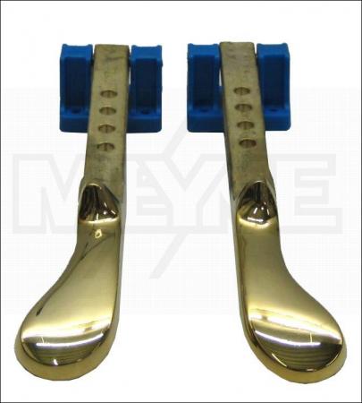 Product image of the product “Pianopedals right + left brass with bracket ”